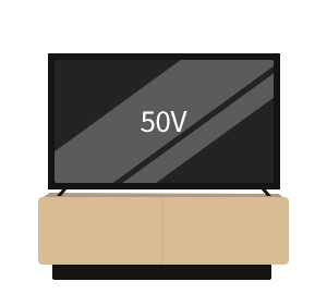 テレビサイズに合わせたテレビ台