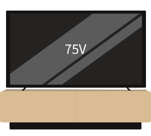 テレビサイズに合わせたテレビ台