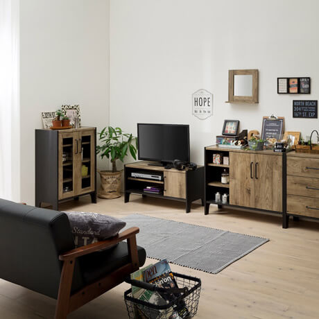 おしゃれとかっこよさを楽しめるアメリカンビンテージテイストのテレビ台