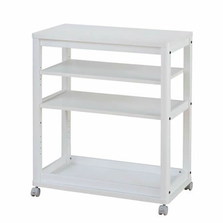 よく使うものやおしゃれな小物はキッチンワゴンで見せる収納