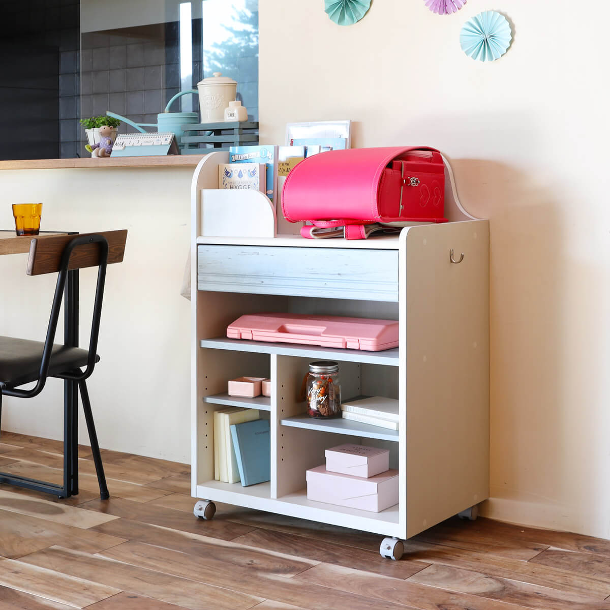 移動楽ラク！キャスター付ランドセルラック