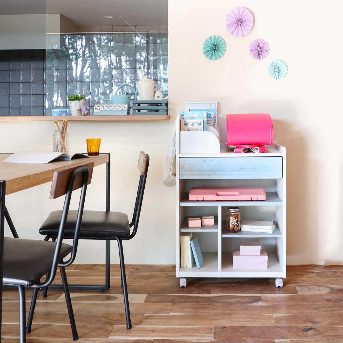 移動楽ラク！キャスター付ランドセルラック