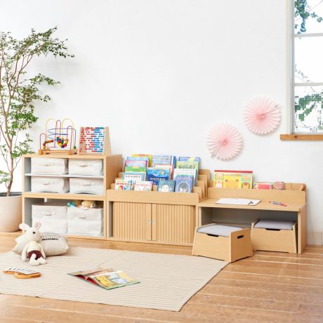 マミハピをモンテッソーリ教育用おもちゃ棚として使われている方の声を