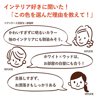 お客さまアンケート1位！「お部屋馴染み◎オシャレで明るい色」