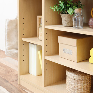 高さを変えられる移動棚