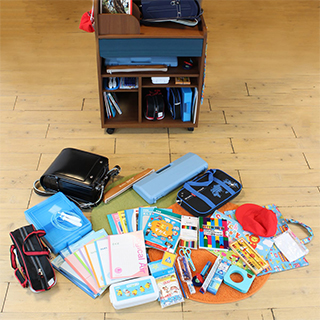 一か所にまとめて管理で支度スムーズ