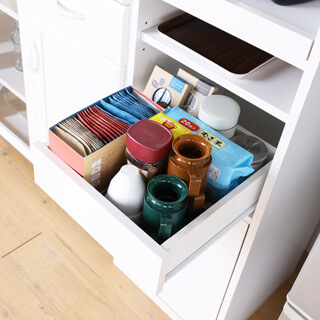 中が見える引き出し収納