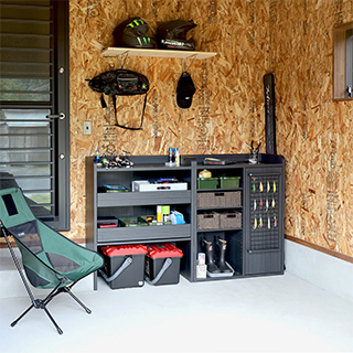 趣味部屋やガレージに