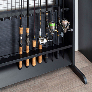 リール付きでも収納可能