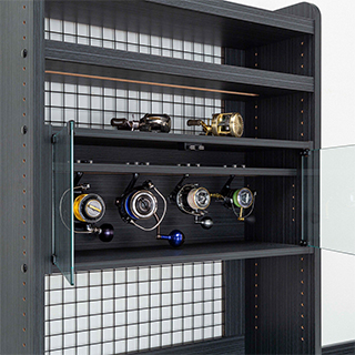 棚板上部への収納