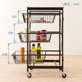 背の高いボトルも収納できます