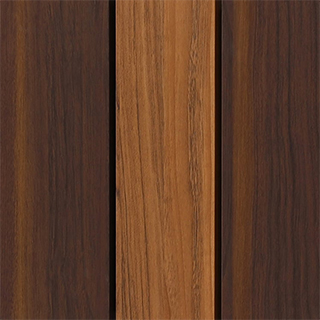 寄木調のツートン扉