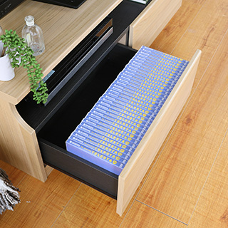 68枚のDVDを収納できます