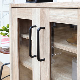 男前な艶消しブラック取っ手