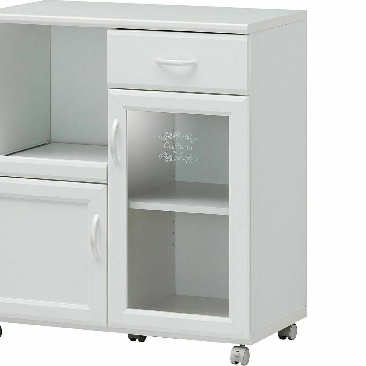 追加移動棚 CEC-8575SL CEC-9065SL(大)用 棚取付金具付 ホワイト 白