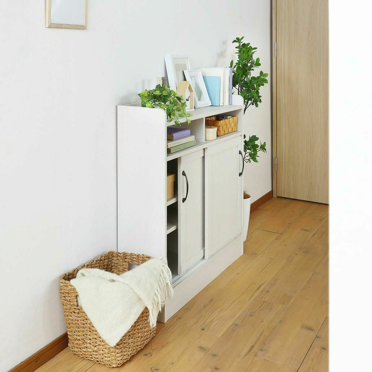【新品 送料無料】 キャビネット ホワイト　収納家具　チェスト　シェルフ　整理棚 4FUL（フォーフル） キャビネット 北欧 白 おしゃれ 3段 幅60 木製