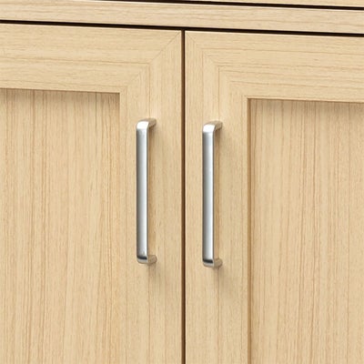 つかみやすい、シンプルな取っ手