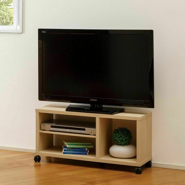 テレビ台 幅80cm 高さ40cm ナチュラルブラウン 32V型対応 キャスター付 
