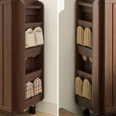 高さを調節できる移動棚