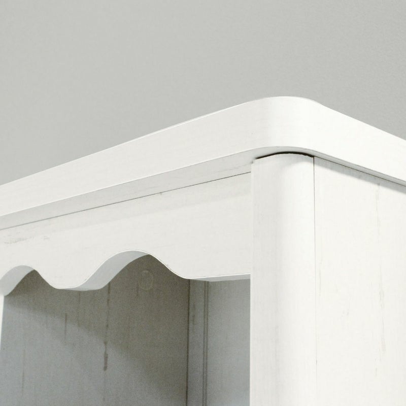 [曲線のデザイン]天板飾りのやわらかな曲線がエレガントな雰囲気を演出します。※画像はMCN-1675