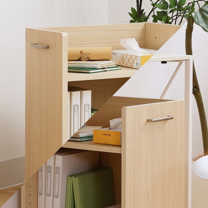 [取っ手の取り付けは左右選択できます]取っ手は左右どちらでも取り付けができるので、使いたい向きに合わせて向きを選択できます。※画像はNA色