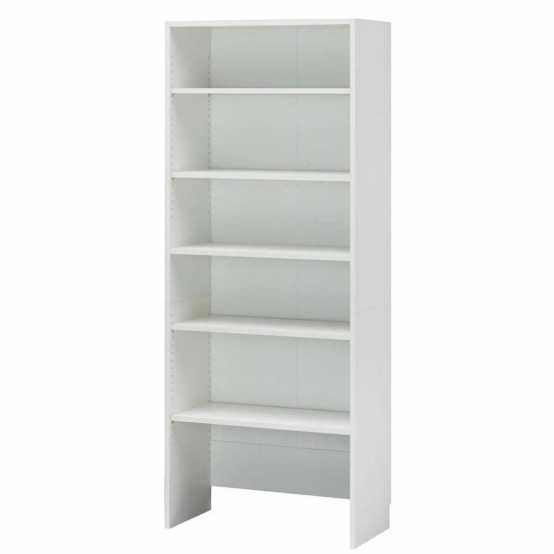 国産 クローゼット ラック 幅80cm 高さ200cm ホワイト 白 連結可能 巾木よけ付 衣類収納