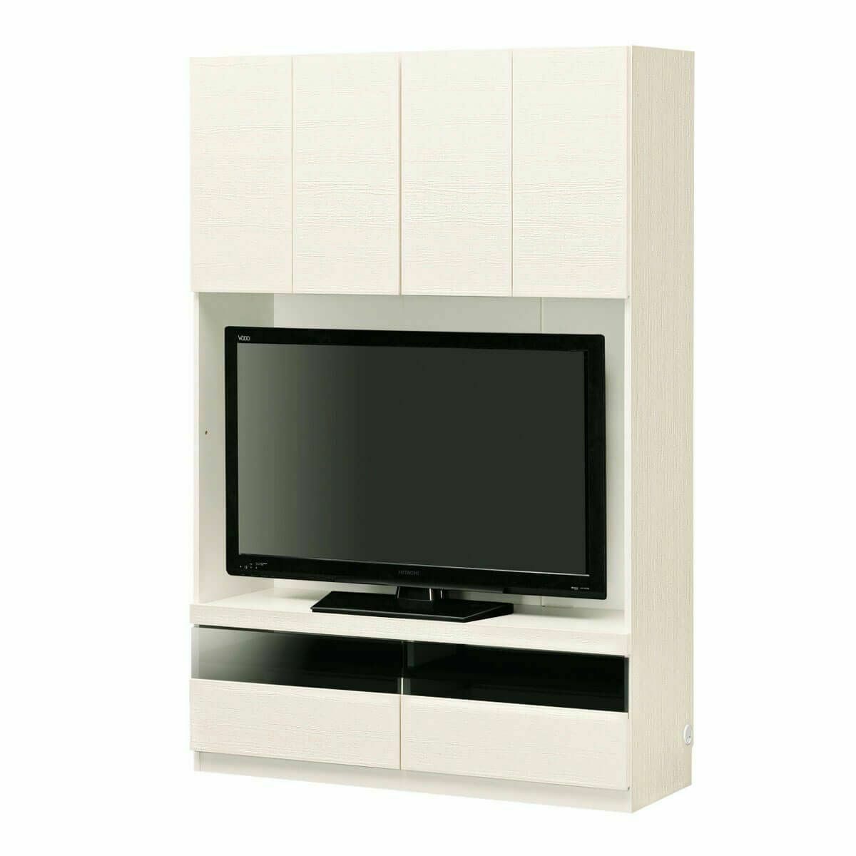 テレビ台 ホワイト Amazon｜LunarLight テレビ台 幅109.5奥行28.6高さ36.8cm テレビボード