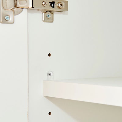 棚ストッパー付き移動棚