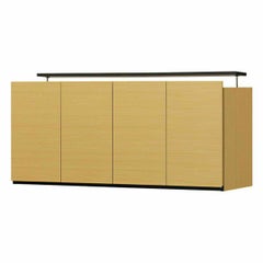 国産 壁面収納 上置き ラック POR-1812TVNA用 幅120cm 高さ55cm ナチュラルブラウン 天井突っ張り