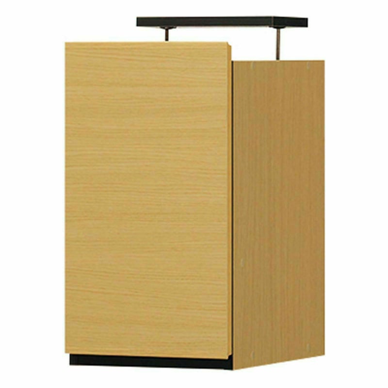 国産 壁面収納 上置き ラック POR-1830DNA用 幅30cm 高さ55cm ナチュラルブラウン 天井突っ張り