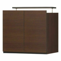 国産 壁面収納 上置き ラック POR-1860DK用 幅60cm 高さ55cm ダークブラウン 天井突っ張り