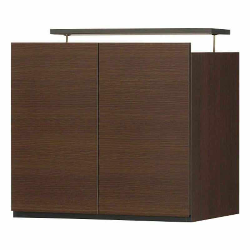 国産 壁面収納 上置き ラック POR-1860DK用 幅60cm 高さ55cm ダークブラウン 天井突っ張り