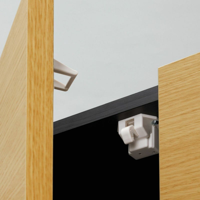 [安全機能耐震ラッチ]地震などの振動で扉が開く事を防いでくれる、安心機能です。