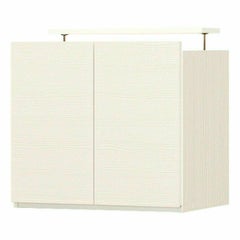 国産 壁面収納 上置き ラック POR-1860WH用 幅60cm 高さ55cm ホワイト 白木目 天井突っ張り