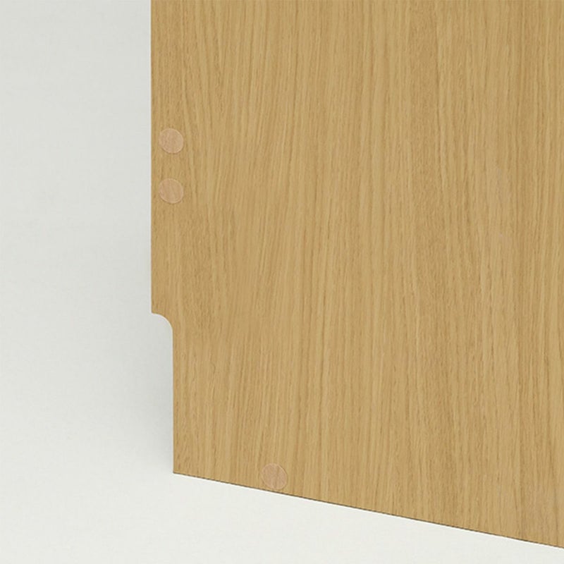 [巾木よけ加工]高さ8.5cmの巾木よけカット加工がしてあるので、巾木をよけて設置できます。※画像はイメージ