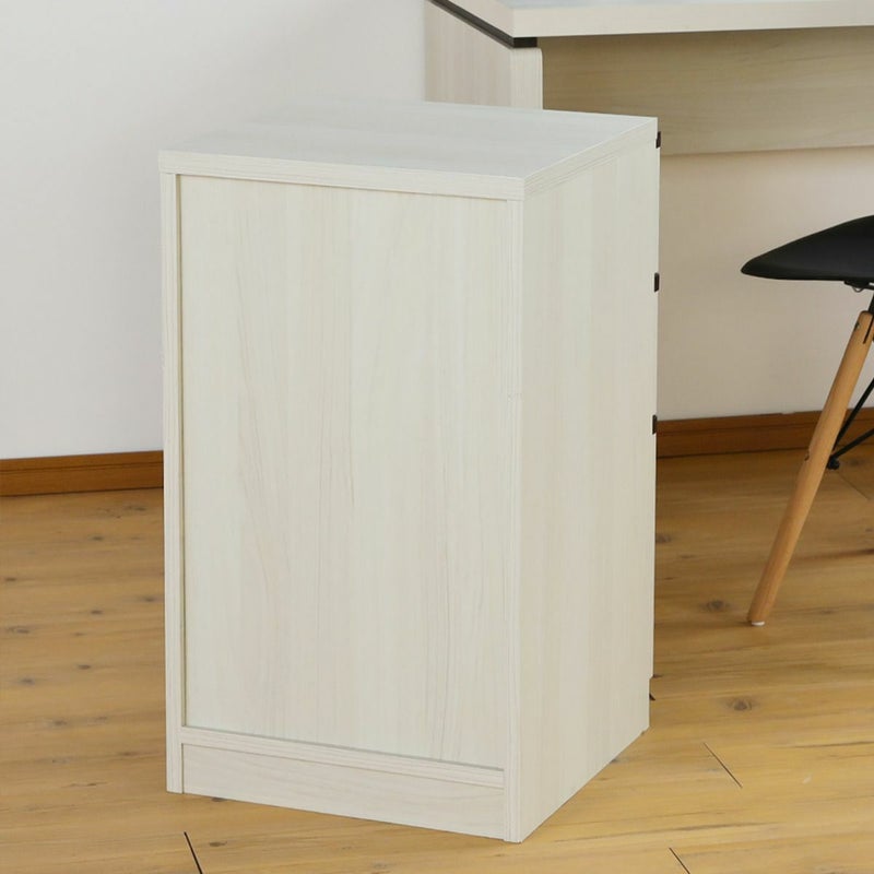 [背面化粧有]置き場所を選ばない背面化粧仕様。デスクサイドや単品でもご利用になれます。