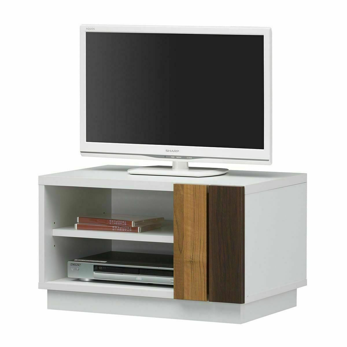 テレビ台 幅60cm 高さ35cm ホワイト 白 24V型対応 北欧テイスト 寄木調