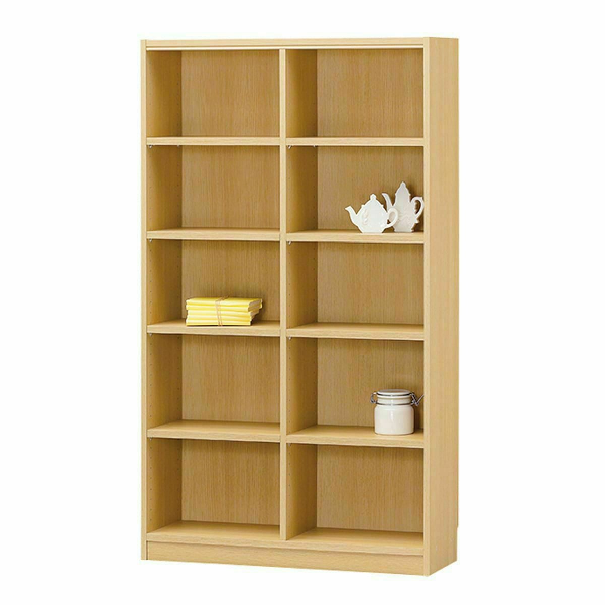 フリーラック 幅87cm 高さ150cm ナチュラルオーク1 全棚可動 本棚