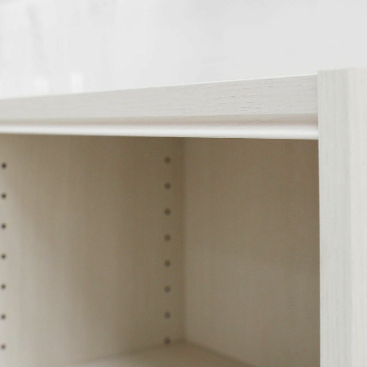 フリーラック 幅59cm 高さ180cm ホワイトオーク 全棚可動 本棚