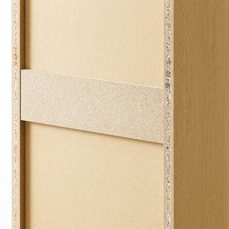 [強度をあげる背面の補強板]背板に取りつける補強板は、ラック全体の耐久性をアップします。※画像はNA色