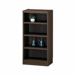 フリーラック 幅44cm 高さ90cm ダークオーク 全棚可動 本棚 シェルフ