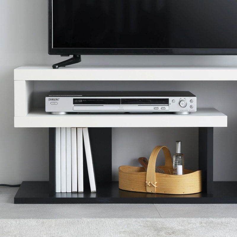 [AV機器・ゲーム機の収納]DVDレコーダーやゲーム機は中棚に収納できます。※画像はWH色