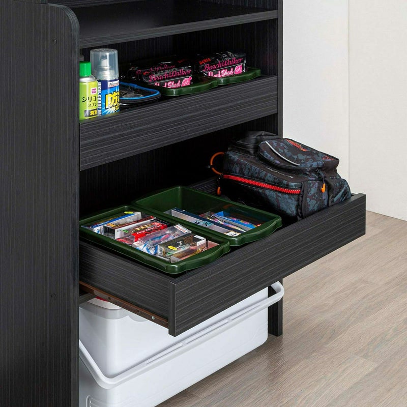 [在庫がわかる収納]「整理できて出しやすく、在庫がすぐにわかる収納」を実現。ランガンバックも収納できます。