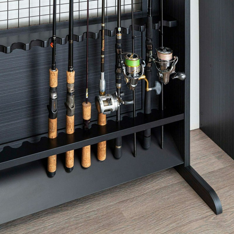 [リール付きでも収納可能]リール付きでも収納ができるようになっています。