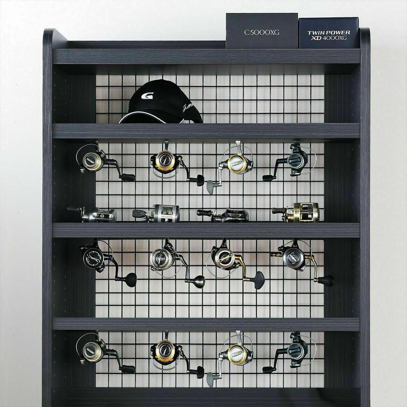 [最大取付枚数]PSR-1080BKには、付属の棚板を含めた最大3枚の棚板を設置することができます。