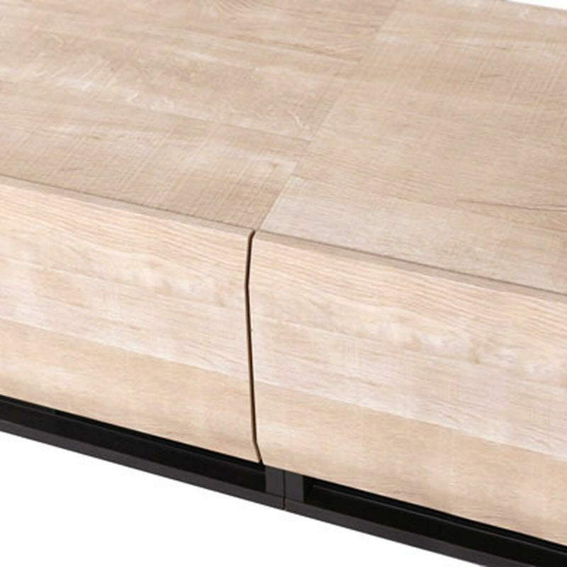 [運びやすい梱包サイズ]幅180cm商品の完成サイズは大型ですが、天板を2つに分ける事により、梱包時には運びやすい大きさになっています。