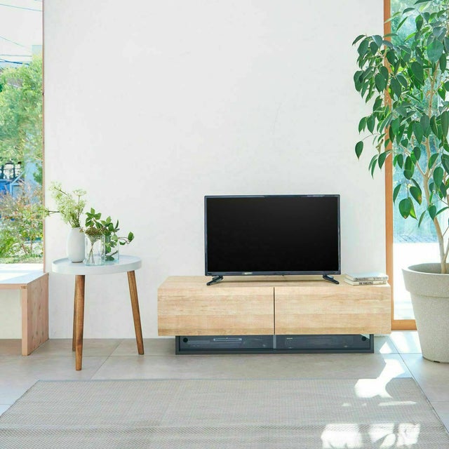 テレビ台 幅120cm 高さ36cm ナチュラルブラウン 50V型対応 木質感の 