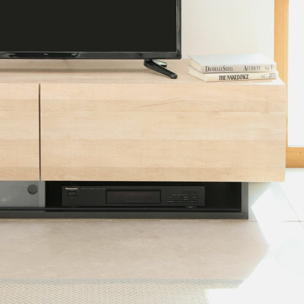 テレビ台 幅120cm 高さ36cm ナチュラルブラウン 50V型対応 木質感の