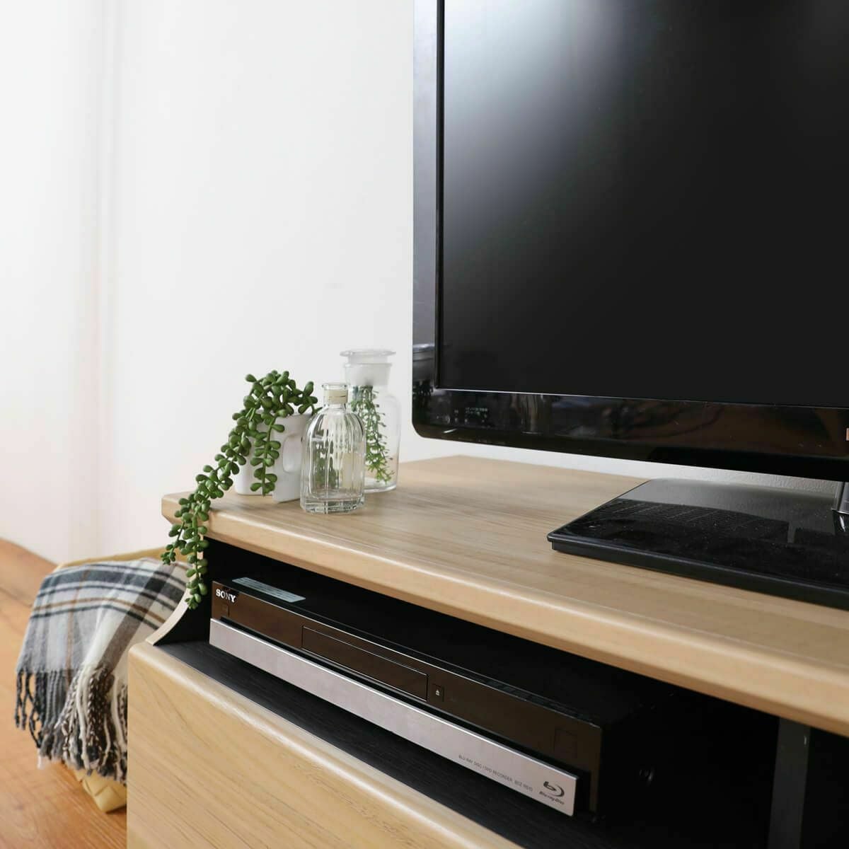 テレビ台 幅119cm 高さ40cm ナチュラルブラウン 50V型対応 シンプル