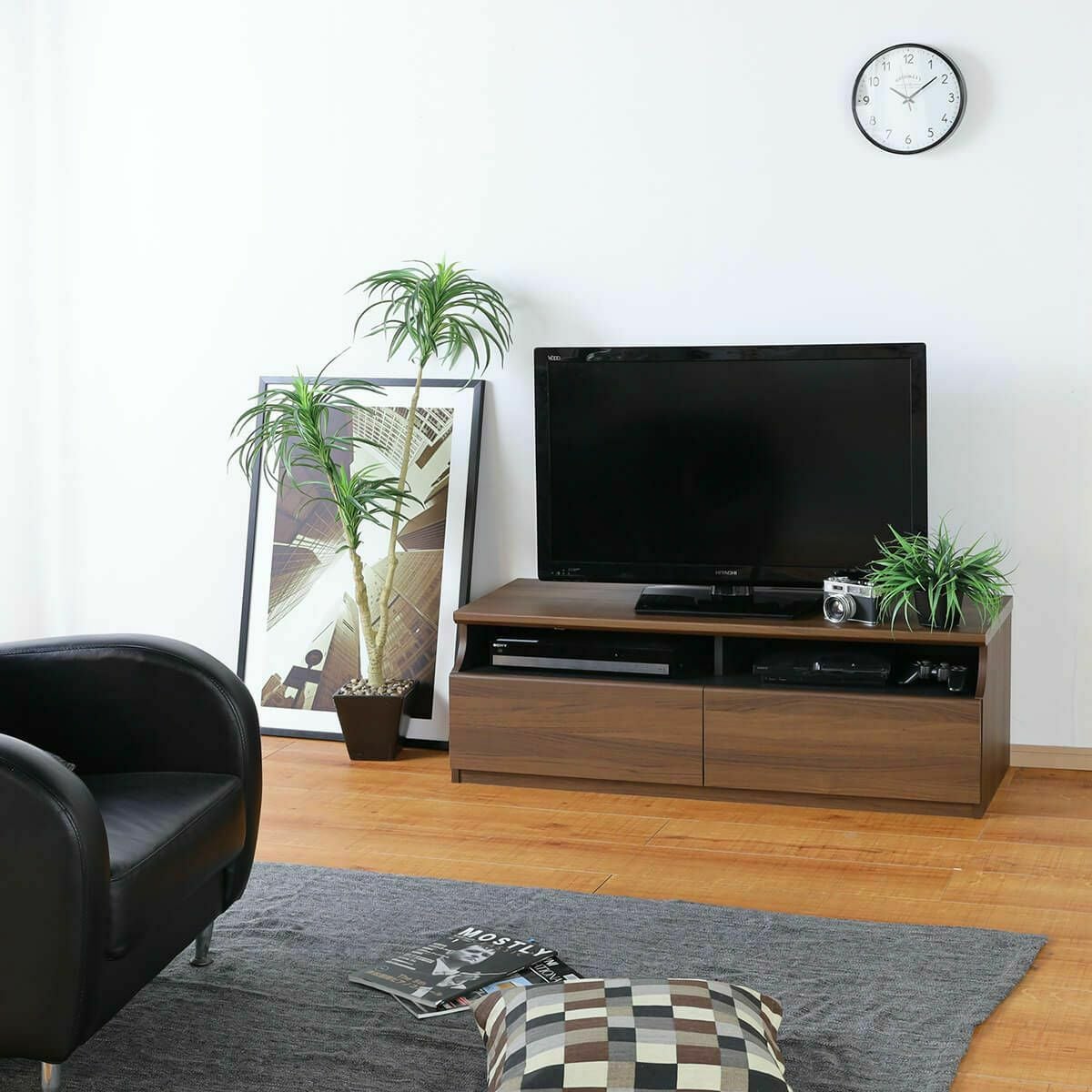 テレビ台 幅119cm 高さ40cm ダークブラウン 50V型対応 シンプル